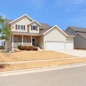 suburban home in desert area